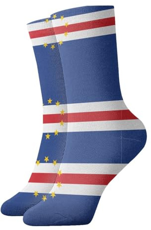 BLWSLC Flag of Cape Verde Patterned socks, athletic and casual running socks, suitable for home or outdoor activities