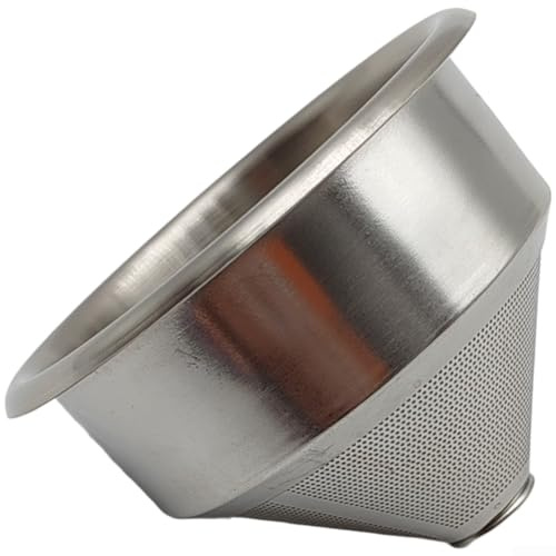 Filtro da caffè a cono in acciaio inossidabile da 58 mm per dispositivi di erogazione manuale e macchine da caffè a goccia domestiche