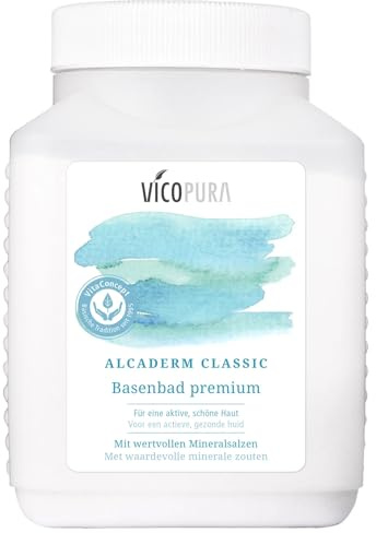 VICOPURA Basenbad ALCADERM CLASSIC, bei Übersäuerung, Sport, Cellulite, schnell auflösend, anhaltendes Wärmegefühl, 600g