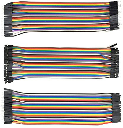 AptoFun 3 in 1 Male to Female/Male to Male/Female to Female Breadboard Jumper Wires for Arduino and Raspberry pi 2/3 etc.