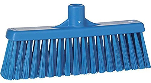 Vikan Hygiene 3166-3 Broom w/straightneck, medium, blue, 310mm /15