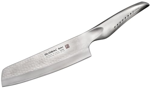 Global SAI-M06 Gemüsemesser, 15cm Hammerdesign