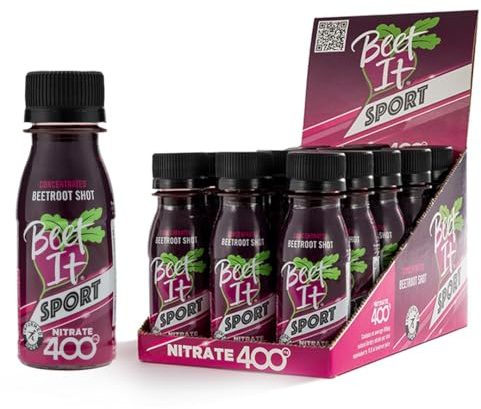 Beet It Sport Nitrate 400 – High Nitrate Shots – Konzentrierter Rote-Bete-Saft (15 x 70 ml) steigert Stickoxid und sportliche Ausdauerleistung