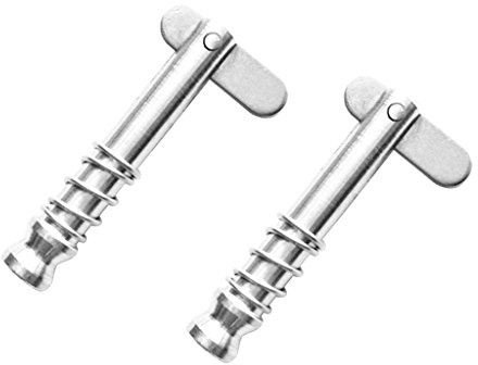 Almencla 2 Paket Bimini Top Pins Schnellwechselstift 1/4 Zoll Mit Drop Cam & Feder Für Boote Deck Scharnier/Jaw Slide Clamp Halterung Marine Hardware (6