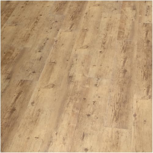 Klick Vinylboden Rigid SPC Landhausdiele Holzoptik - Klicksystem Hartvinyl mit Trittschalldämmung - schwimmende Verlegung - - 150 x 22,8 x 0,52 cm - 2,052 m² - 6 Dielen