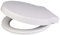 Euroshowers 87360 Round Soft Close Toilet Seat, White, 400 mm x 420 mm