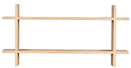 levandeo Regal BxH 98x48cm Holz Steckregal Wildeiche Wandregal Bücherregal Ablage Deko Holzregal Einrichtung