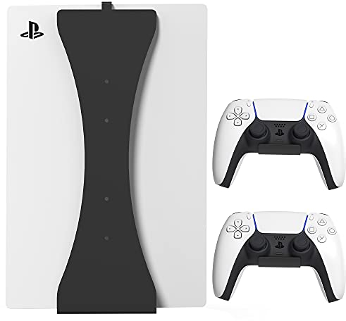 HumanCentric Wandhalterung kompatibel mit der originalen Fat PS5 mit 2 Controller-Halterungen, Halterung für Disc- und Digital-Versionen, nicht kompatibel mit PS5 Slim oder Pro