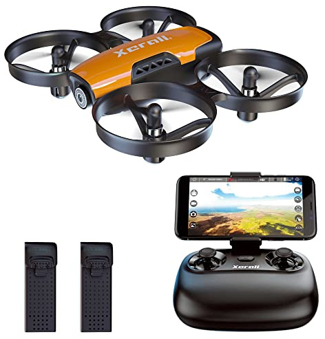 Drône VIVI, caméra, application smartphone, drône caméra à vue subjective (FPV), 2,4 GHz, cadeau pour enfants, deux batteries