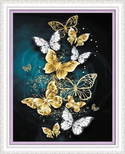 YEESAM ART Kreuzstich Set Vorgedruckt, Himmelsdruck 11CT 36 x 46cm DIY Kreuzstich Stickpackungen Vorgedruckt Sticken Set für Erwachsene Anfänger Über 14 Jahre