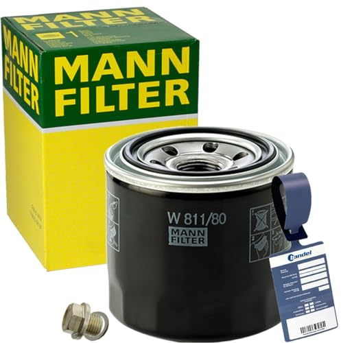 Mann Ölfilter Ölwechselset | W811/80+30269+MN1801 passend für i20 i30 ix20 Tucson Ceed