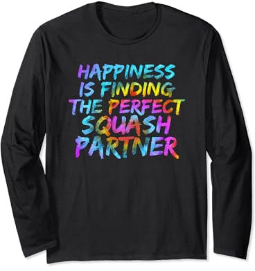Squash Trainer Lustiger Squash Spruch Squash Spiel Partner Langarmshirt