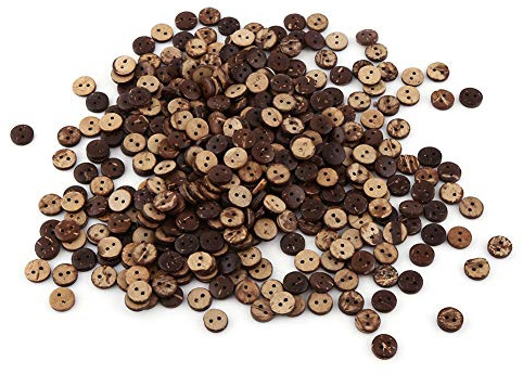 400 Stück Braune Kokosnussschale, 2 Löcher, 10 Mm, Runde Knöpfe Zum Selbermachen, Handgefertigt, Dekor, Basteln, Scrapbooking, Kleidung, Nähzubehör, Häkeln, Kleidung, Dekoratives