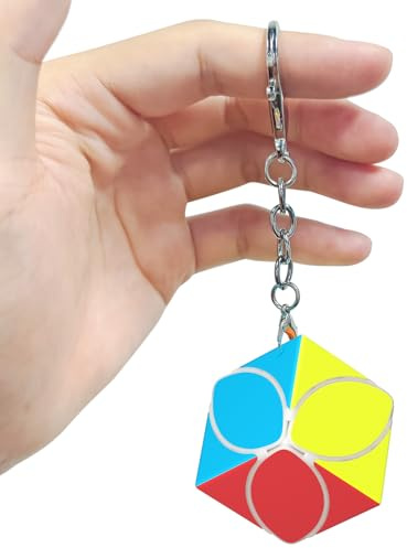 Vdealen Mini Zauberwürfel Schlüsselanhänger Speed Cube Key Ring Zauberwürfel Original 30mm, Schlüsselanhänger Magic Würfel für Kindergeparty Spielzeug Geschenke für Kinder Teenager Erwachsene(Ivy)