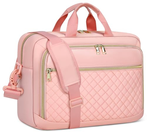 NEWHEY Sacoche pour Ordinateur Portable Femme 17.3 Pouces Grand Sac Pc Portable Housse Imperméable Bandoulière Porte Document pour Travail Affaires Université
