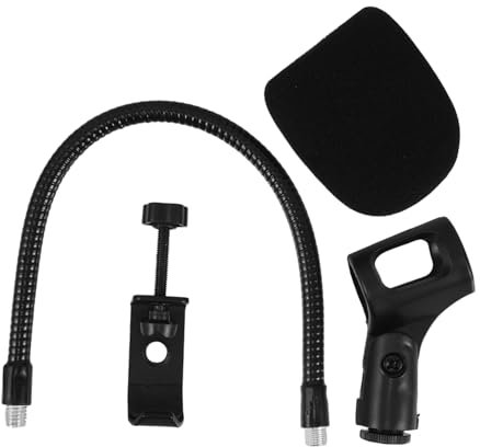 HEATSHAKING 1ensemble Support De Microphone Flexible Avec Col De Cygne Et Fixation à Table Support Ajustable Pour Enregistrement Sur Bureau Accessoire Pratique Pour Microphones