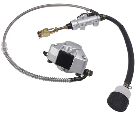 Tbest Conjunto de Calibrador de Cilindros de Freno Hidráulico Master Duradero de Discos Traseros para Kazuma ATV Yamoto Sunl Tao Metal ABS