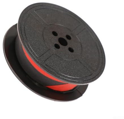 Rotes und schwarzes Schreibmaschinenband, 12,7 mm x 5 m, für OKI ML80/81/82/83/92/93, TEC EPS600, MA1100, M2600, Underwood kompatibel mit Textverarbeitungsgeräten