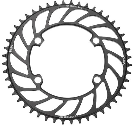 QUARKZMAN 110BCD Kettenblatt 48T 9/10/11 Gang Rundes Aluminium Schwarz