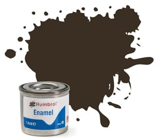 Humbrol Enamel Paint 14ML No 10 Service Brown - Gloss