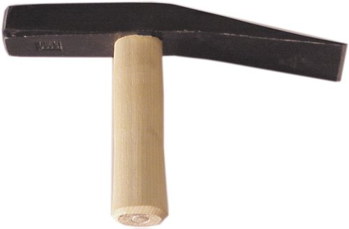 Pflasterhammer 2500 g, Norddeutsche Form, geschmiedet, mit Hartholz-Stiel