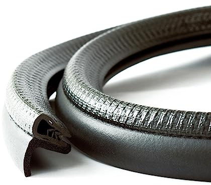 EUTRAS Dichtungsprofil KSD2102 5 m – Auto-Türdichtung & Kofferraumdichtung für 1,0–3,5 mm – PVC/EPDM-Gummidichtung – selbstklemmend, ohne Kleber – Made in Germany