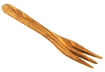 Gabel aus Olivenholz ca 20 cm lang massiv Unikat Handarbeit - 10068