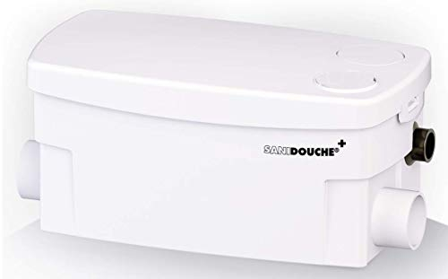 SFA SANIBROY 0016P Schmutzwasserpumpe / Haushaltspumpe SANIDOCHE+ | Kompakte Pumpe speziell für Dusche, Waschbecken und Bidet | Förderdistanz : 55x5m, Wasser 40°, 400 Watt, 220-240 Volt