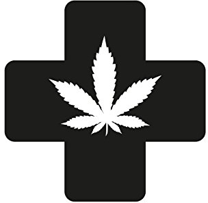 Plott Aufkleber Erste Hilfe Cannabis Not Kasten Marijuana Sticker Hanf Fun