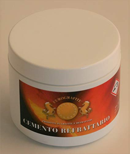 Eurografite: cemento refractario en recipiente de 1 kg.