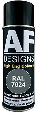 Alex Flittner Designs Spraydose RAL 7024 Graphitgrau Dickschichtlack Lack | Dickschichtlack Spray 4 in 1 - 400 ml