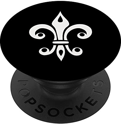 Lilie, Fleur de Lys, Fleur de lis, Heraldik, Frankreich, PopSockets mit austauschbarem PopGrip