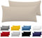 Dreamzie Fundas de Almohada (Juego de 2) - Beige - para Las Almohadas 40 x 80 cm - 100% Algodon Jersey - Funda de Almohada Algodon - Funda Cojin para Cama - Protector de Almohada