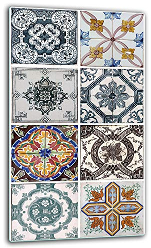 TMK ArtDeko Herdabdeckplatte 1 Teilig 30x52 cm - Spritzschutz Herdabdeckung – Herdschutz aus Sicherheitsglas – Robust, Hygienisch & Rutschfest– Schutz für Induktion, Ceran, Gas & Elektro