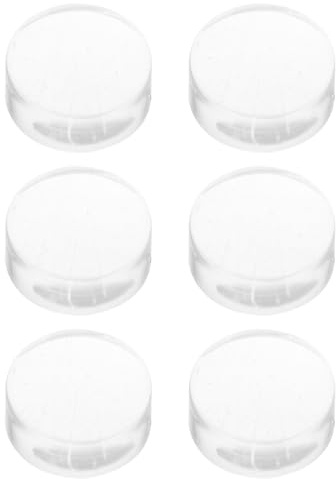 SOLUSTRE 6 Stück Maniküresiegel Ersatzkopf Silikon Wechselkopf Für Nail Art Stempel Nail Prägewerkzeug Und Nageldesign Diy Transparent 2.30 X 2.30 X 1.20 Cm