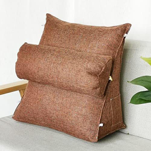 VORPHY Große Lese-Keilkissen für Kopfteil, Rückenstützkissen, Lendenwirbelstütze, mit abnehmbarem Bezug, für Sofa, Stuhl, Rückenstützkissen