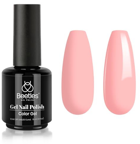 beetles Gel Polish 15ml Gel Polish Neutral Nude Cream Peach Pink Peach Soak Off LED Lamp for Nail Art Manicure Salon DIY Home Solid Gel Nail Decoration Gift