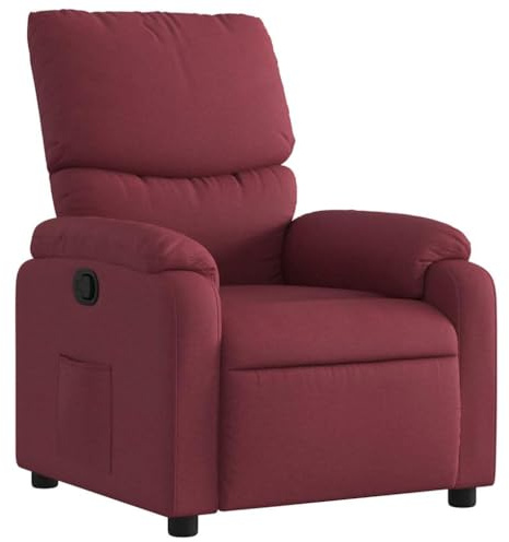 vidaXL Relaxsessel Weinrot Stoff