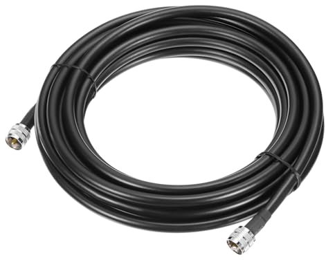 QUARKZMAN Cavo Coassiale RG8 Ponticello Cavo con Pl-259 Maschio a Maschio Connettori Bassa Perdita CB Antenna per CB/Ham Radio 6m/19.7ft