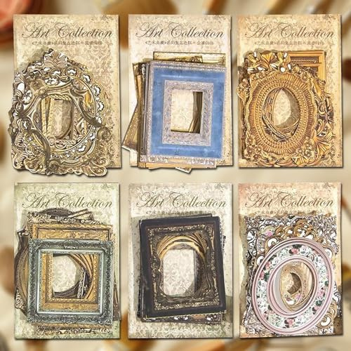 MaehSab Lot de 180 Feuilles Vintage pour Cadre de Fenêtre - Papier Décoratif pour Scrapbooking, Loisirs Créatifs et Journal Intime