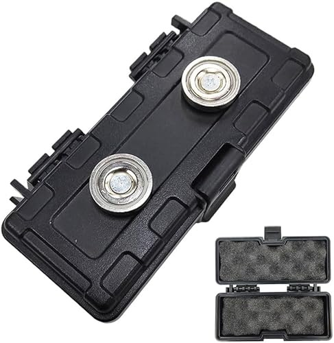 Xiciki Magnetischer Schlüsselhalter unter dem Auto, 15 x 6 x 3,5 cm, Schwarz, Wasserdicht, Magnetisches Design