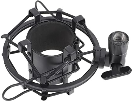 Toyvian Mikrofon Antivibrationshalterung mit Mikrofon Halterung Tisch Desktop Mikrofonständer aus Metall Höhenverstellbar Flexibel für Broadcasting und Gesang
