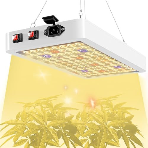 Rosnek Vollspektrum LED Growlampe, LED Pflanzenlampe mit einstellbaren Seil Daisy Chain Funktion für Indoor Zuchtpflanzen Gemüse Gewächshaus Baumschule 1000W