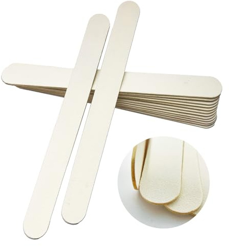 BUNT 50 Stück professionelle Nagelfeile - Sandblattfeilen 150/150, Feilen Nägel waschbar, langlebig für Gelnägel & Acrylnägl Nagel Zubehör, Fußnagelfeile, Wechselfeilen.
