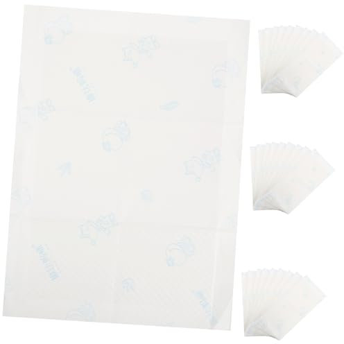 JOINPAYA 50 Pièces Matelas à Change Jetable pour Garçon Fille Tapis Urinoir Respirant Imperméable Lot D’articles de Puériculture Usage Unique