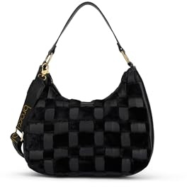 Braccialini Borsa Donna Icons a Spalla Mezzaluna Eco-pelliccia