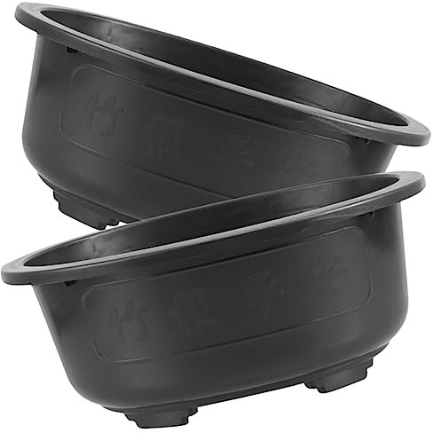 LIOOBO 2piezas Macetas Ovaladas para Bonsái Drenaje Contenedor Práctico para Jardinería Tiesto Grande para Flores y Plantas Interiores y Exteriores