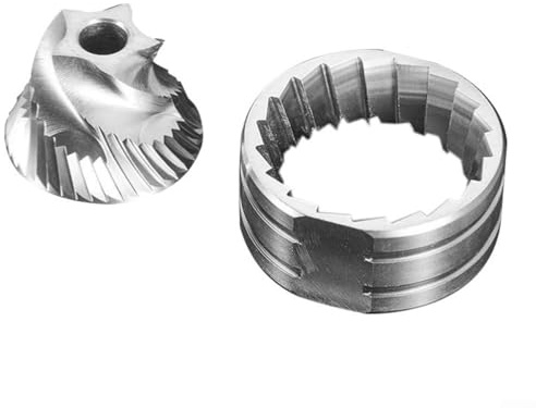 URPIZY Moulin à café conique 5, 6, 7 noyaux en acier inoxydable - Pièce de rechange pour moulin à expresso - Degré de broyage fin réglable - Broyage à faible chaleur - Performance de broyage améliorée
