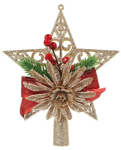 Alipis Weihnachtsbaumspitze Stern Deko Format Robustes Design für Festliche Anlässe als Baumtopper für Zuhause und Feiern Hochwertige Weihnachtsdeko für Fest