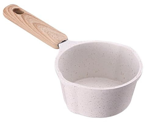 FUNNETOYU Pot De Lait Et Marmite à Huile Aluminium Avec Double Bec Verseur Petite Marmite Pour Cuisiner Et Chauffer